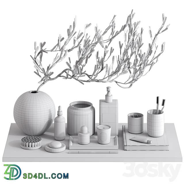 Bathroom Decor set with tree