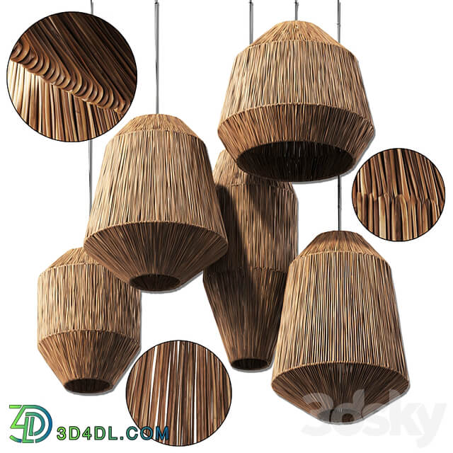 Lamp wicker n25