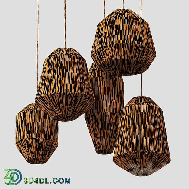 Lamp wicker n25