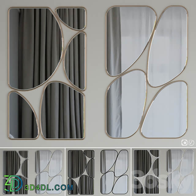 Mirrors quadrant set 02