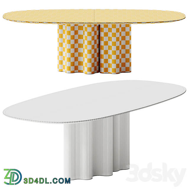 Saba Italia Teatro Magico Oval Table