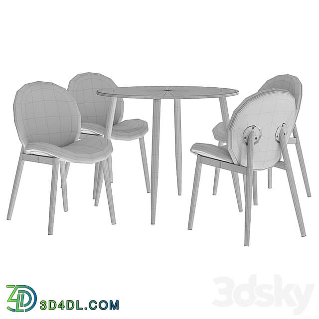 Dining chair Tiole and table Uranus