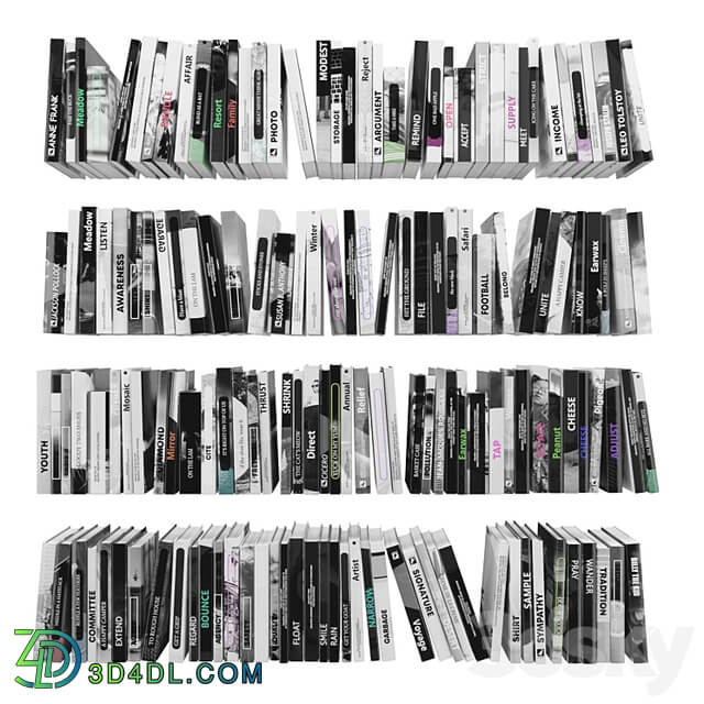 Set of books gray 2 01