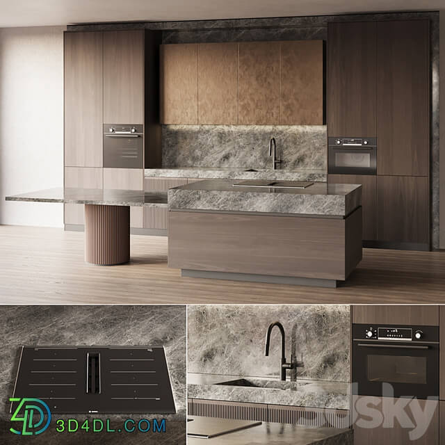Modern style kitchen with island Kitchen 05