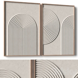 Relief artwork 3d art wall decor Panels 