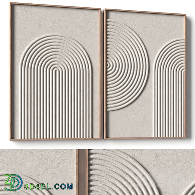 Relief artwork 3d art wall decor Panels