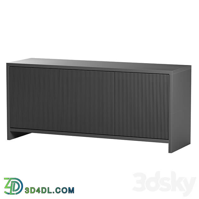 Oak Slatted Credenza by Material