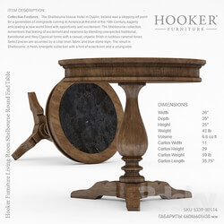 Hooker Furniture Shelbourne Round End Table 