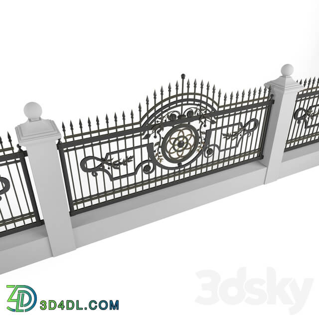 Forged fence 22 3D Models
