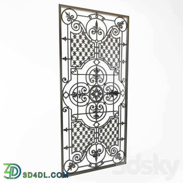 Wrought iron grille 33 Other 3D Models