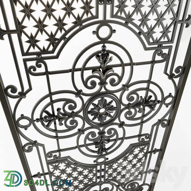 Wrought iron grille 33 Other 3D Models