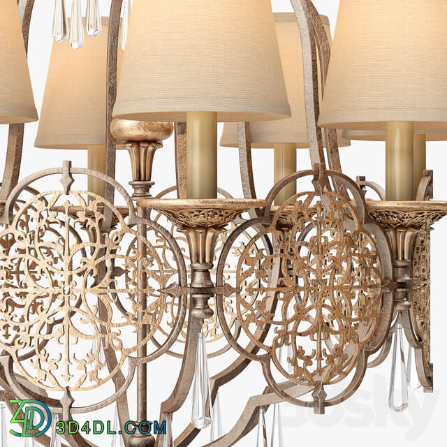 Murray Feiss Marcella Marcella 8Lt Chandelier Pendant light 3D Models