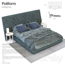 Bed Poliform Minerva 