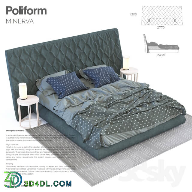 Bed Poliform Minerva