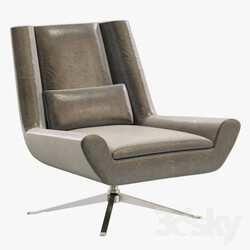 RH Modern Luke Leather Chair 