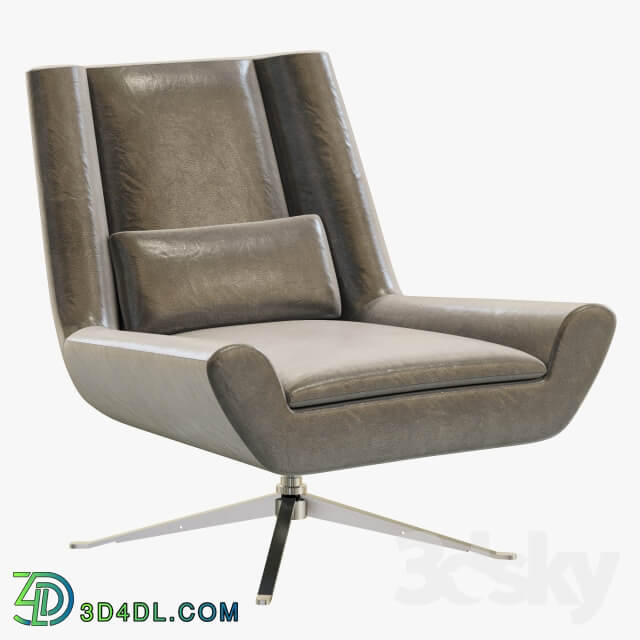 RH Modern Luke Leather Chair