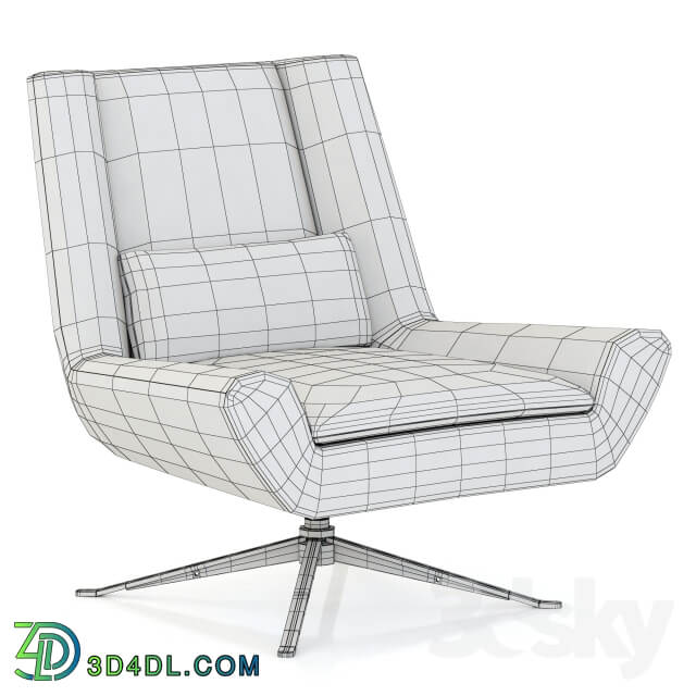 RH Modern Luke Leather Chair