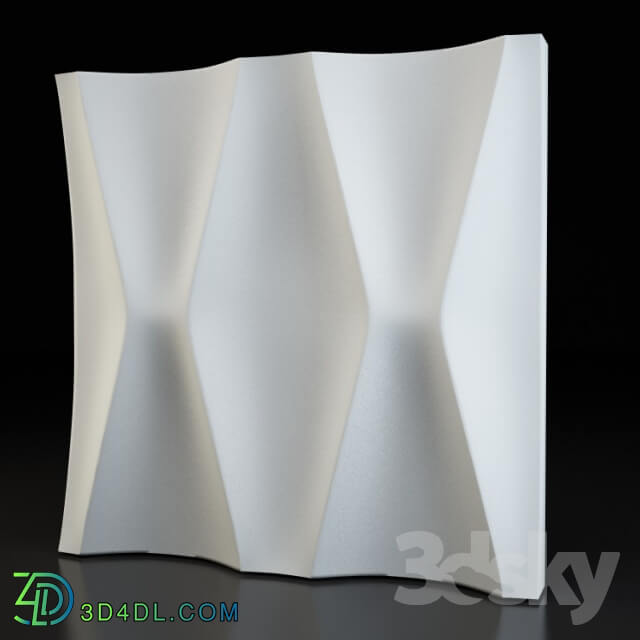 Waist 3d plaster panel