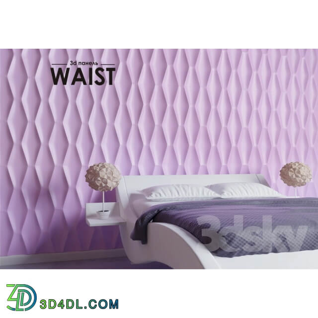 Waist 3d plaster panel