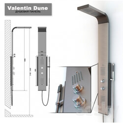 Shower panel Valentin Dune 