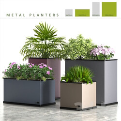 PLANTS 58 METAL PLANTERS 3D Models 