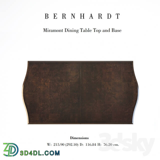 dining table Bernhardt Miramont