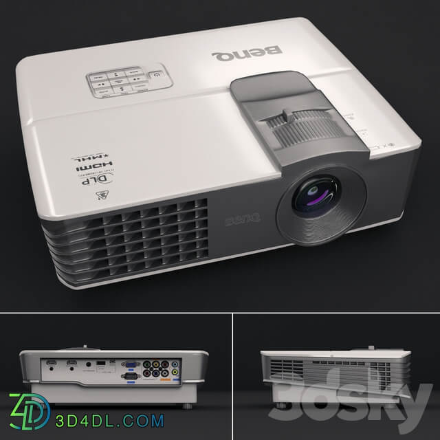 BenQ W1070 projector PC other electronics 3D Models