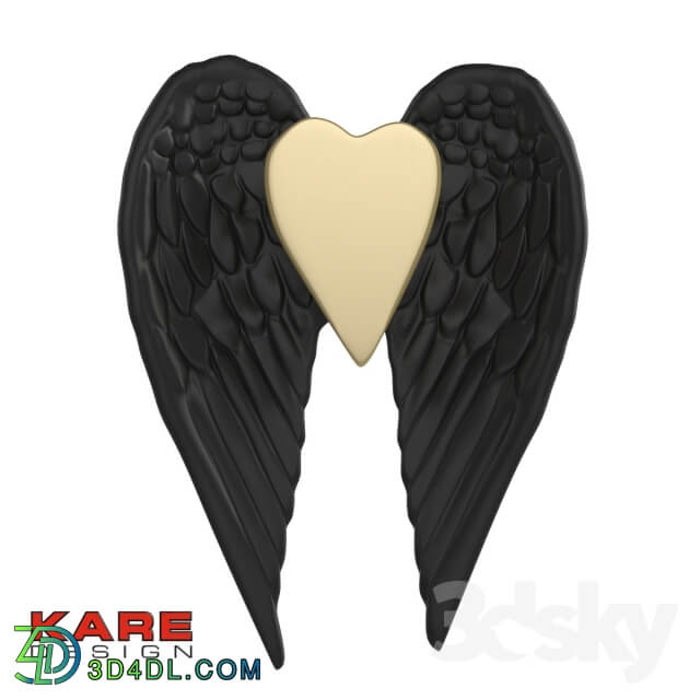 Other decorative objects Wall Decoration Vase Flying Heart