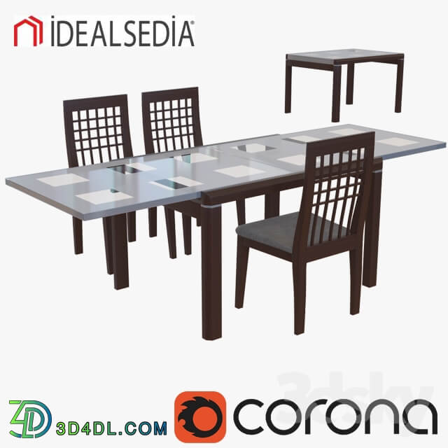 Table Chair table and chair iDEALSEDiA v2