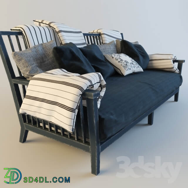 sofa with cushions