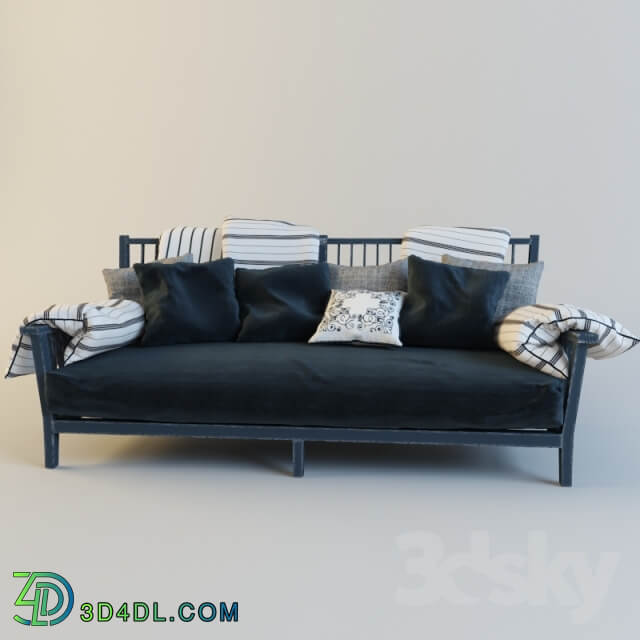 sofa with cushions