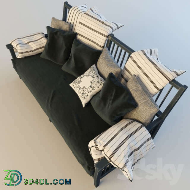 sofa with cushions