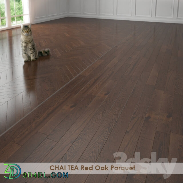 Wood CHAI TEA Red Oak Parquet