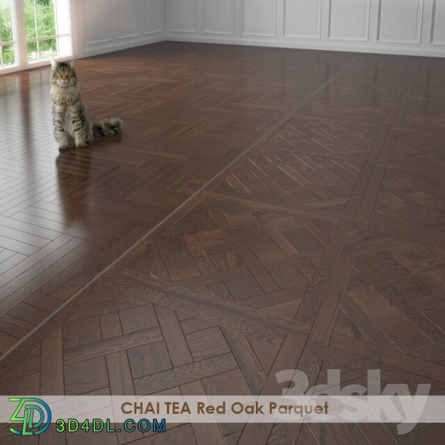 Wood CHAI TEA Red Oak Parquet