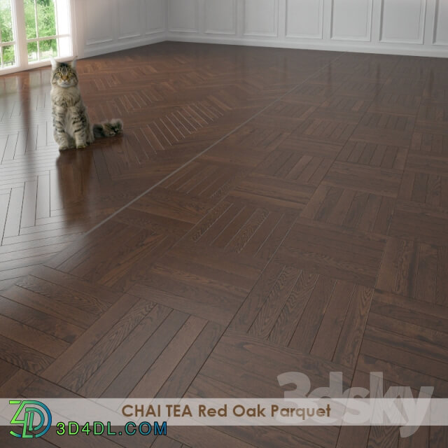 Wood CHAI TEA Red Oak Parquet