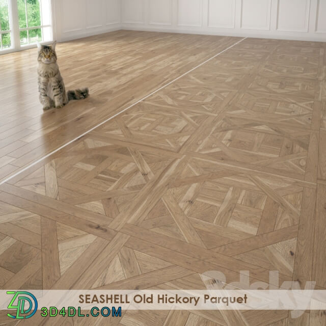 Wood SEASHELL Old Hickory Parquet