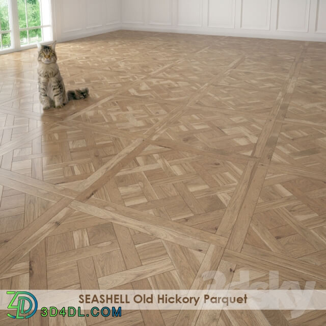 Wood SEASHELL Old Hickory Parquet