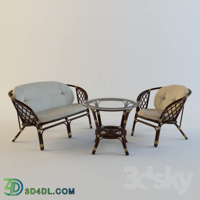 Table Chair Set of rattan furniture