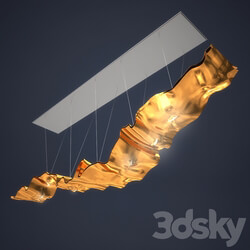 Ingo Maurer Golden Ribbon Pendant light 3D Models 