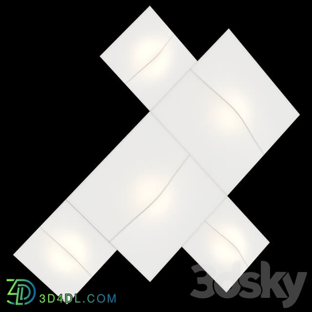 Axo Light NELLY STRAIGHT Ceiling lamp 3D Models