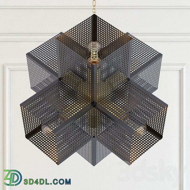 Dax chandelier Pendant light 3D Models