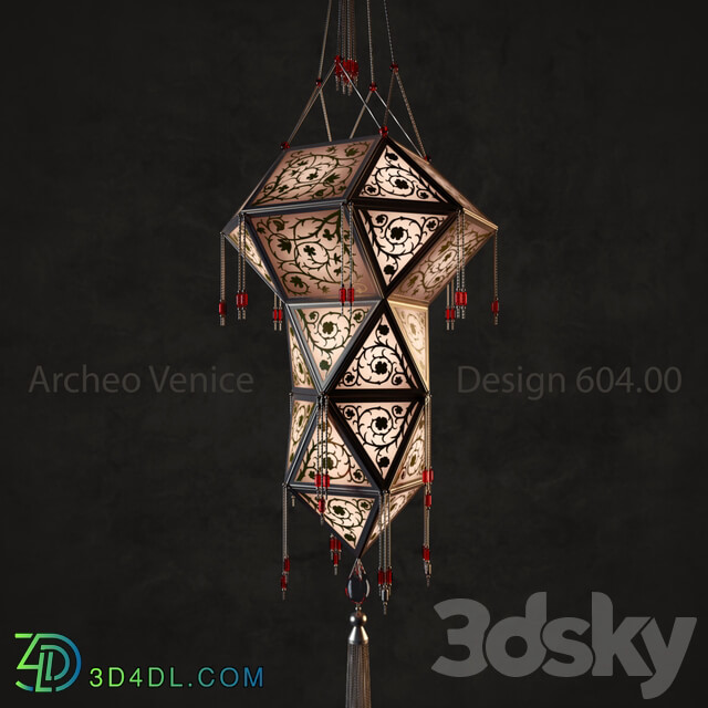 Archeo Venice Design 604.00 Pendant light 3D Models