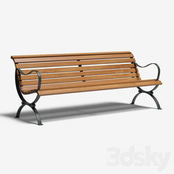 Outdoor bench 3D Models 