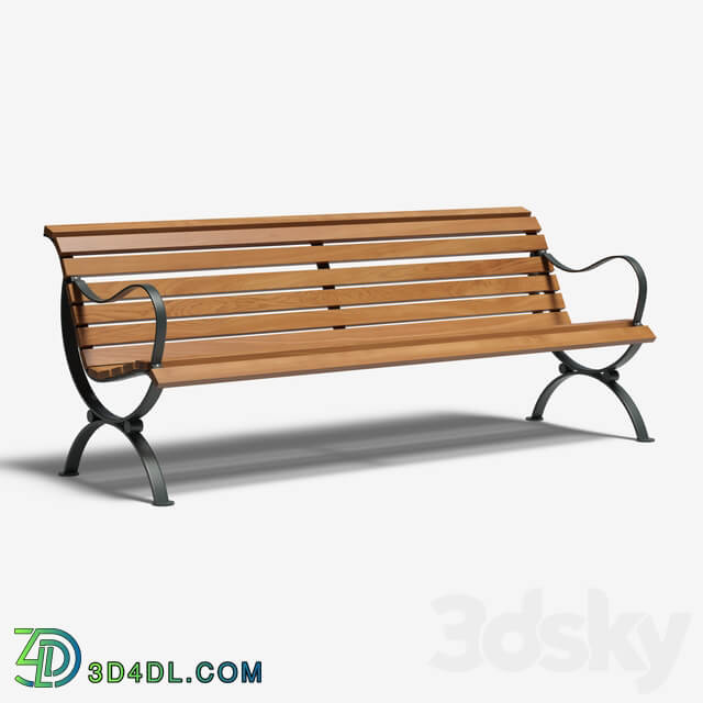 Outdoor bench 3D Models