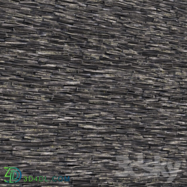 Stone Slate Stone Wall 4x10m