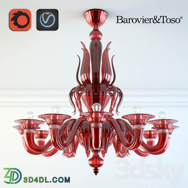 Barovier amp Toso Fauve Pendant light 3D Models