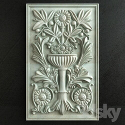 Classic Carving Ornament 002 