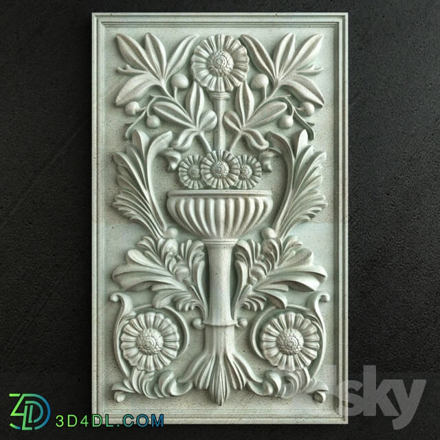 Classic Carving Ornament 002