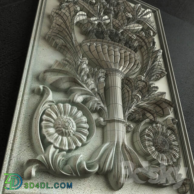 Classic Carving Ornament 002