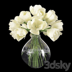 Tulips in a Vase 3 3D Models 